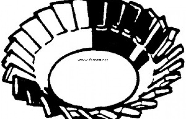 DIN6798V 內(nèi)鋸齒鎖緊墊圈（V型）